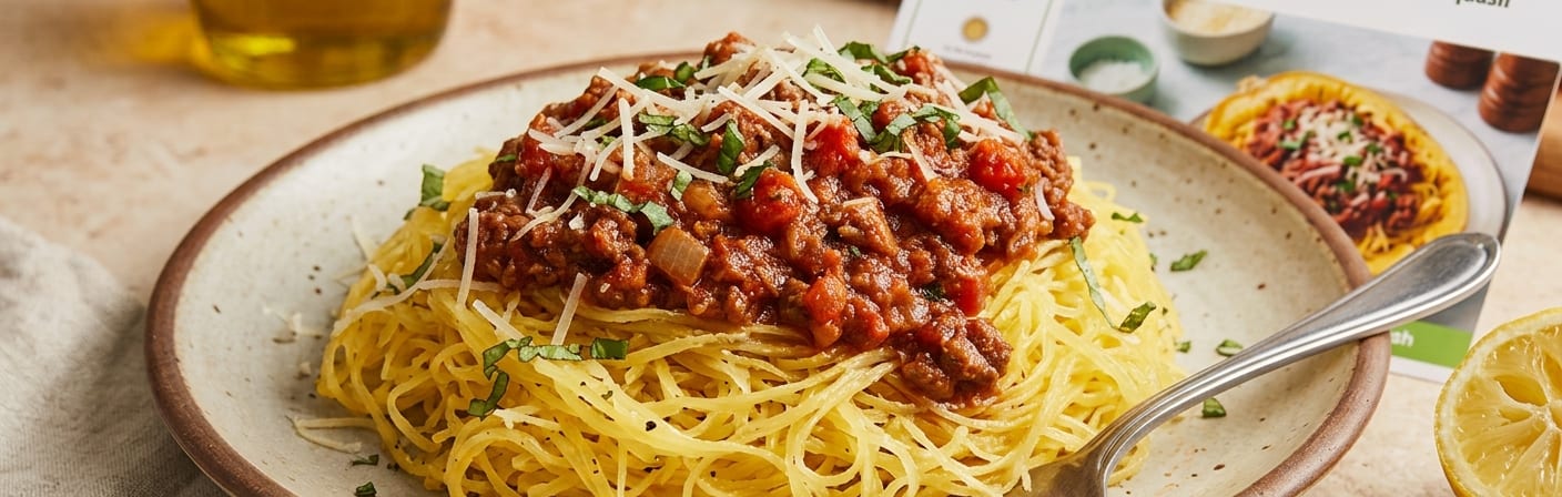 Homemade Spaghetti Sauce with Spaghetti Squash
