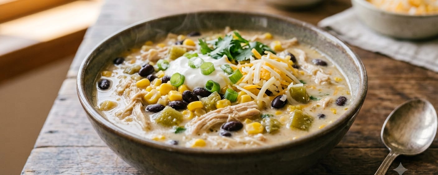 Slow Cooker White Chicken Chili
