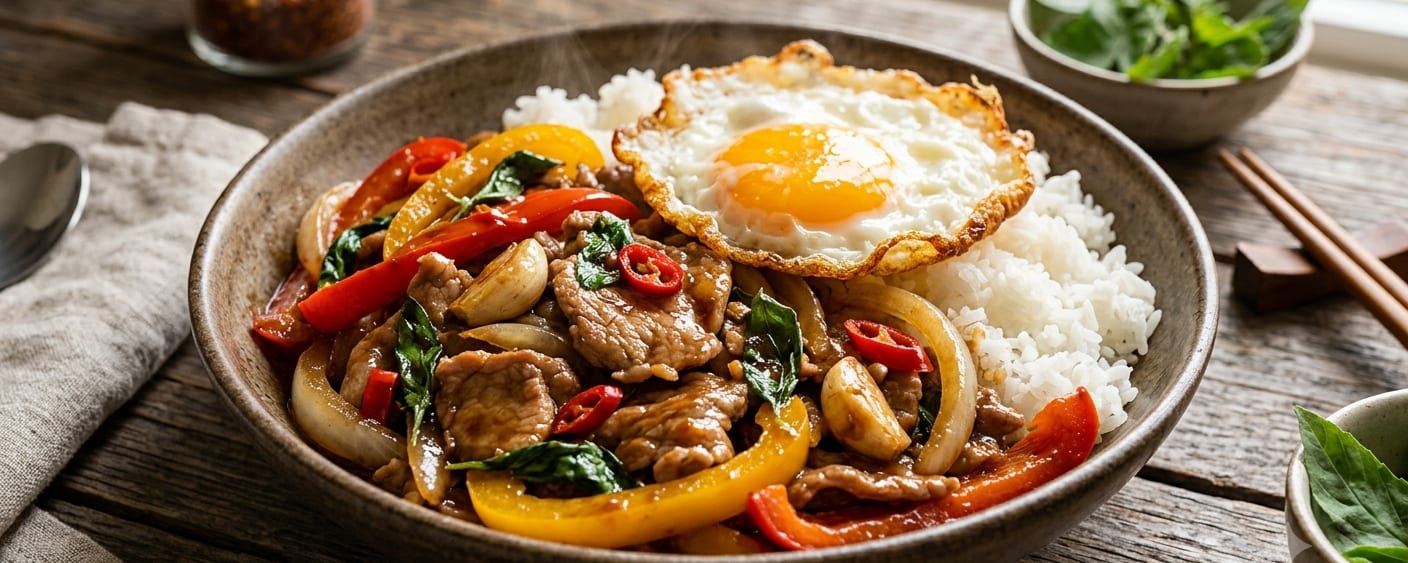 Spicy Thai Basil Chicken (Pad Krapow Gai)