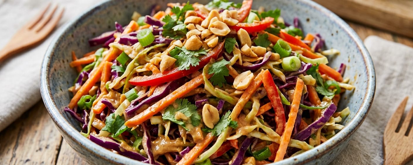 Thai Slaw with Peanut Dressing